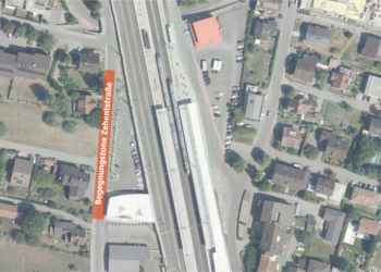 Planansicht der Begegnungszone