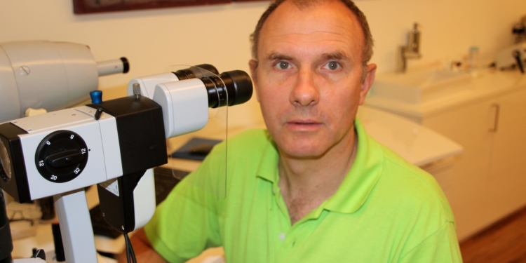 Optometrist Helmut Bucher