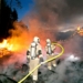 Löschung eines Waldbrands am Pfarrschrofen (© Feuerwehr Rankweil)