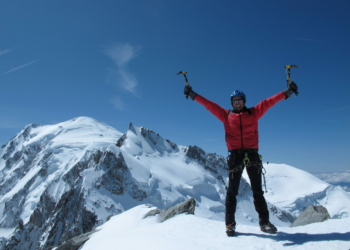 Michael Neyer ist ein begnadeter Bergfex. Im Bild auf dem Mont Blanc du Tacul (4248 m)