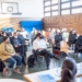 Die Planer beim Rundgang um Volksschule und Kindergarten Fellengatter. © Marktgemeinde Frastanz