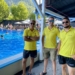 Bademeister-Chef Hamid Bayat von der Felsenau mit seinen Kollegen Michael Maier und Pascal Jarc. © Bandi Koeck