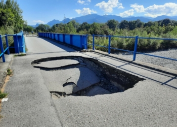 Beschädigung an der Frutzbrücke © Frutzkonkurrenz