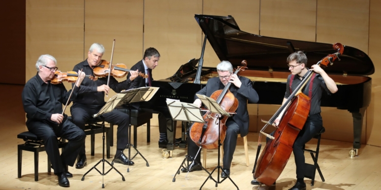 Emerson String Quartet, Benjamin Hochman, Dominik Wagner / Foto: Schubertiade GmbH