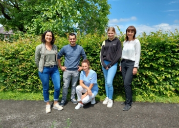 Lehrling Katharina Fehr mit den Lehrlingsausbildner:innen © Senioren-Betreuung Feldkirch GmbH