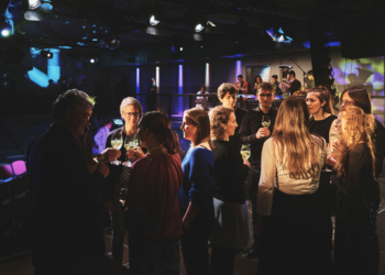 Im Alten Hallenbad Feldkirch fand das Finale um den Hugo-Award statt. Foto: Lucas Breuer