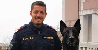 Polizeihund mit Pascal Scheidbach