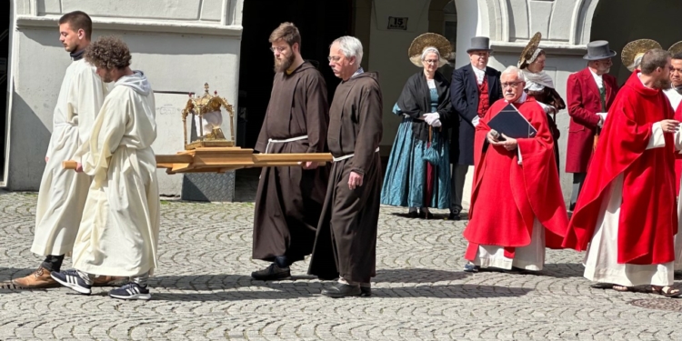 Der Schädel des Hlg. Fidelis wurde durch die Feldkircher Marktgasse getragen. © Helmut Köck