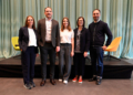 Carolin Frei (Erlebnis Rankweil Gemeindemarketing GmbH), Lukas Mayer (Personalmanagement GmbH), Jamine Ponudic (Fusonic GmbH), Katharina Wöß-Krall (Bürgermeisterin) und Alexander Abbrederis (pratopac GmbH)