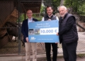 v.l. Stadtrat Benedikt König, GF Lukas Debortoli, Wildpark-Präsident Wolfgang Burtscher