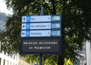 Das neue Parkleitsystem ist bereits in Betrieb. Foto: Stadt