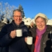 Helmut und Roswitha genossen den heißen Glühwein.