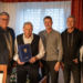 Bürgermeister Matt mit Helmut Malin, den Söhnen und Ortsvorsteherin Silvia Fröhle. © Stadt Feldkirch