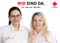 Nadine Fitz (r.) und Magdalena Lang leiten seit Kurzem die ehrenamtlichen Geschicke der Rotkreuz-Abteilung Lustenau – eben mit dem gewissen weiblichen Touch. Bildrechte: RKV