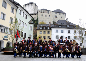 Gruppenfoto Stadtmusik Feldkirch. Credits: Wolfgang Efferl