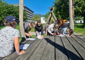 Spielplatz-Besuch Oberer Paspelsweg. © Marktgemeinde Rankweil