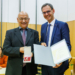 Amtsübergabe Bgm. Philibert Ellensohn im Mehrzwecksaal der Volksschule Viktorsberg. Foto: VLK