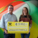 Herbert Windhager von SOLA übergibt 5.800 Euro an Martina Elbs für schwerkranke Kinder in Vorarlberg. Foto: SOLA