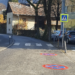 Die neue Straßenmarkierung vor der VS Levis. Foto: Stadt Feldkirch