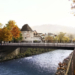 Nach Abschluss der Bauarbeiten sind Neupflanzungen rund um die Montfortbrücke geplant.