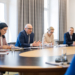 Regierungsrätin Dominique Hasler, Regierungschef Daniel Risch, Regierungschef-Stellvertreterin Sabine Monauni und Fabian Frick, Vizepräsident der Liechtensteinischen Industrie- und Handelskammer.