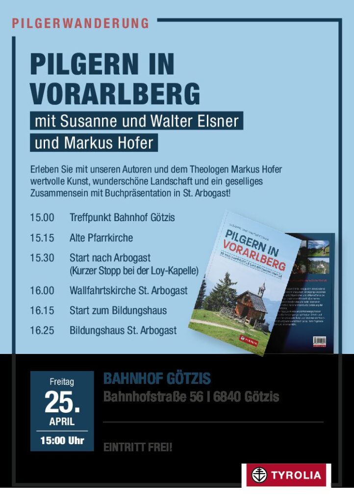 Pilgerwanderung und Buchpräsentation in St. Arbogast