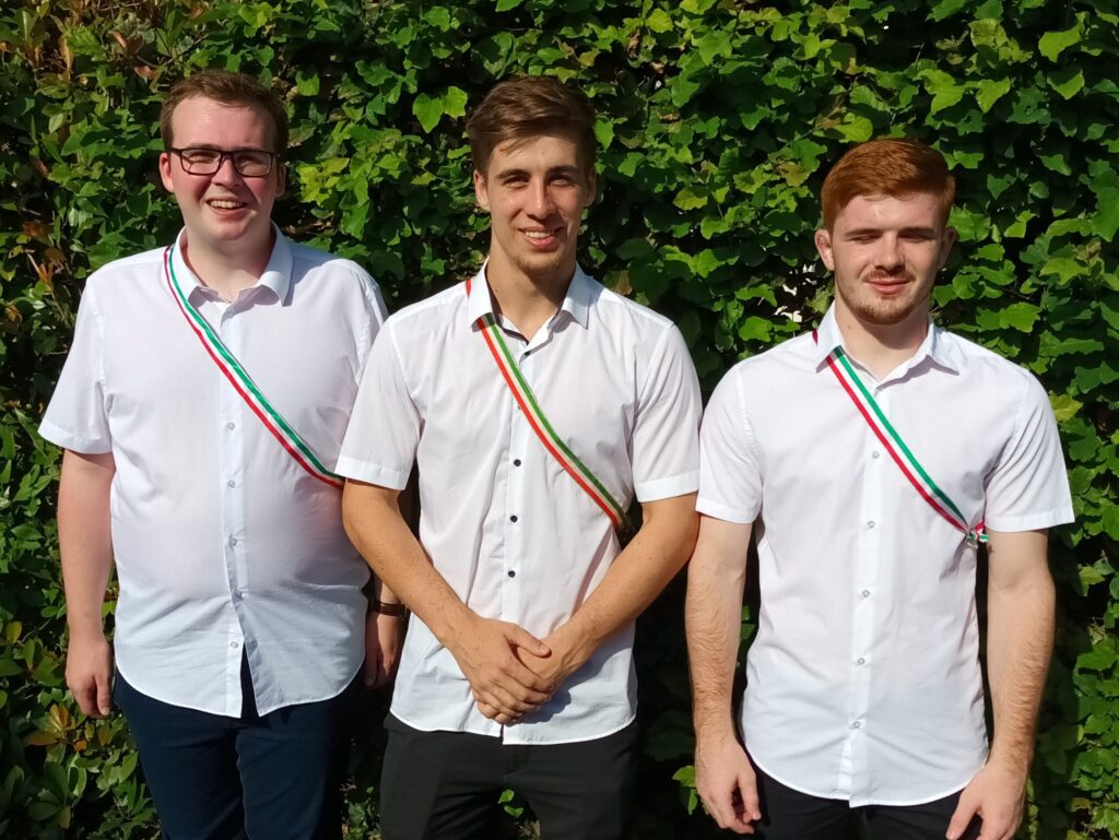 Die wiedergewählten Chargen: Florian Gruber, Tobias Ender und Simon Ender.