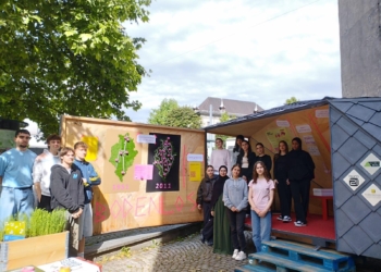 Schüler der 3ak der hak has fk. Foto: Schule