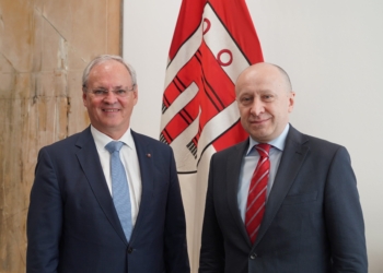 Botschafterbesuch aus der Ukraine am 13. Mai in Bregenz. Foto: Land