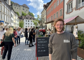 Verantwortlich für einen gelungen Markt zeichnete David Lins aus Rankweil. Foto: Bandi Koeck