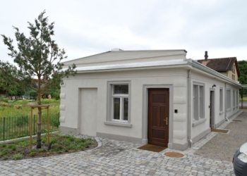Die Stickerei Rankweil und der angrenzende Park bei der Häusle-Villa werden wieder zu einem lebendigen Kulturraum. ©  Marktgemeinde Rankweil/Kevin Zimmermann