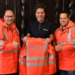 Daniel Peter, Feuerwehr Feldkirch-Tosters, Bürgermeister Manfred Rädler und Dominik Leimegger, Feuerwehr Feldkirch-Gisingen (Foto: Stadt Feldkirch)