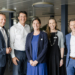 Im Rahmen des Business Dialoges v.l.:  AMS-Landesgeschäftsführer Bernhard Bereuter mit Key-Note Speaker Oskar Kern, Birgit Oberweger und Lisa Giselbrecht (Human Resources EHG Stahl und Metall) sowie Arno Rüf, Geschäftsführer EHG Stahl und Metall. Fotos: Nina Bröll