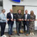 Die neuen Räumlichkeiten im AMS KWT wurden feierlich eröffnet, v.l: stv. AMS-Landesgeschäftsführerin Katharina Neuhofer, Bürgermeister Joachim Fritz, AMS KWT-Zweigstellenleiter Elmar Müller, AMS-Landesgeschäftsführer Bernhard Bereuter und AMS Bregenz  Geschäftsstellenleiterin, Sabrina Schaunig. Foto: AMS Vorarlberg