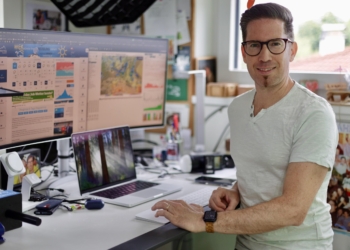 Lukas Alton in seinem Studio in Nofels.