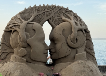 Tolle Sandskulptur in Rorschach. Fotos: Bandi R. Koeck