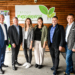 (v.l.): Landtagspräsident Harald Sonderegger, Christian Gerstgrasser (Initiator und Geschäftsführer Gerstgrasser Steuerberatung), Christin Neum, Leiterin s'Walgauer Forscherhüsle, Christina Schneider, pädagogische Leiterin s'Walgauer Forscherhüsle, Bürgermeister Martin Konzet (Bludesch), Georg Geutze (Kooperationspartner und Geschäftsführer Wirtschaft im Walgau) 
Copyright: Gerstgrasser Steuerberatung/Fotograf: Udo Mittelberger
