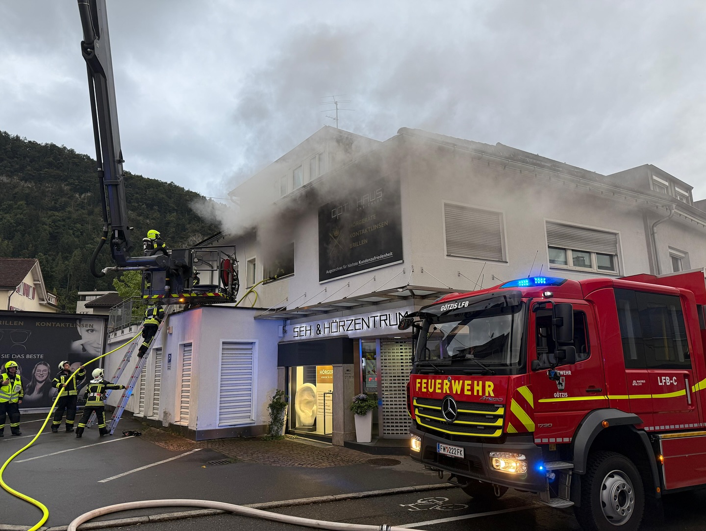 Symbolbild Wohnungsbrand. Feuerwehr Götzis