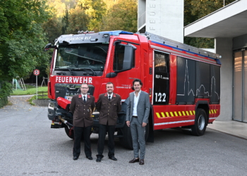 Fahrzeugübergabe Feuerwehr Feldkirch-Stadt. © Stadt Feldkirch