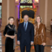 Regierungschefin Brigitte Haas, Josef Schellhorn, Staatssekretär im Bundesministerium für europäische und internationale Angelegenheiten der Republik Österreich, Regierungschefin-Stellvertreterin Sabine Monauni beim Liechtenstein Empfang. (Quelle: Michele Agostinis)