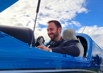 Pilot Raphael Rothmund. Foto: Privat