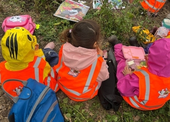 Die Kinder konnten im Garten der Aufblüherei die Natur entdecken. (Foto: Aufblüherei)