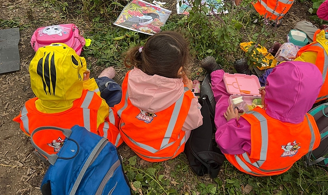 Die Kinder konnten im Garten der Aufblüherei die Natur entdecken. (Foto: Aufblüherei)