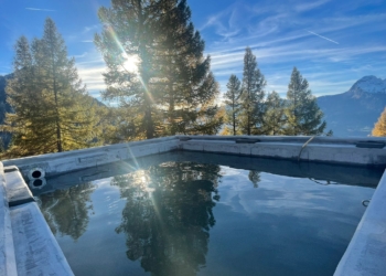 Neues Löschwasserbecken Gorn erfolgreich realisiert. Bild: Amt für Umwelt