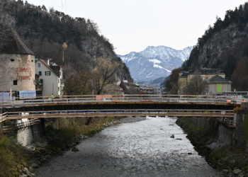 Baustelle Montfortbrücke © Stadt Feldkirch
