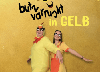 Butzvarruckt geht es in Gelb zu. Fotos: Veranstalter/MV Gisingen