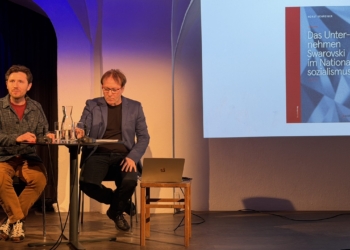 Johannes Spies und Horst Schreiber im Saumarkt. Foto: Bandi Koeck