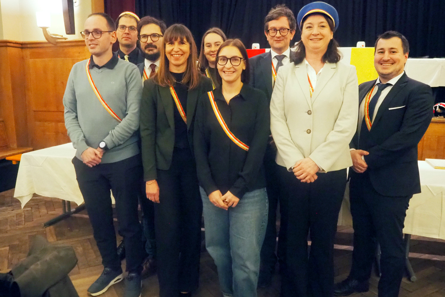 - Der neue Philistervorstand (vlnr): David Bachmann, MA, Mag. Leonhard Ladner, Mag. Kosmas Duffner, Tanja Handle, Sarah Stöckl, Julia Mersich, BEd, Dr. Gerhard Köhle, Nora Kerschbaumer, Florian Wund. Foto: KMV Clunia/Öller