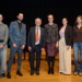 21. Holocaust Gedenktag in Liechtenstein mit Regierungschefin-Stellvertreterin Sabine Monauni. Von links: Benjamin Koeck, Präsident Verein der Liechtensteiner Freunde von Yad Vashem, Zeitzeuge Prof. Ivan Lefkovits, Regierungschefin-Stellvertreterin Sabine Monauni und Moderatorin Christiani Wetter zusammen mit den beiden Schülerinnen des Gymnasium (Foto: IKR/Michael Zanghellini)