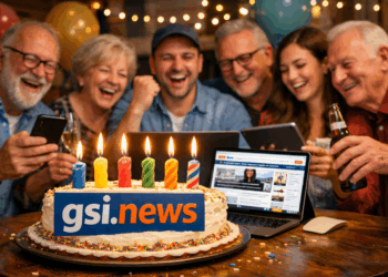 Gsi.News feiert heute das sechsjährige Bestehen. Bild: ChatGPT